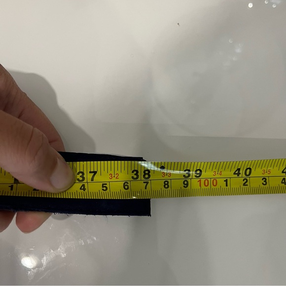 Vintage navy blue beaded belt - Picture 6 of 8